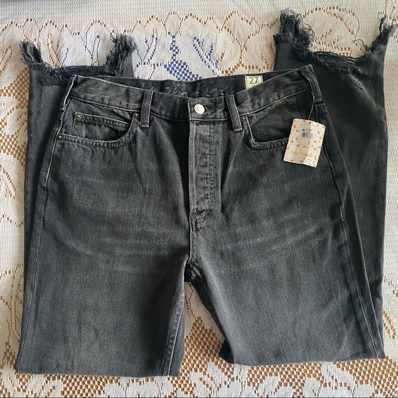 NWT We The Free • Chewed Up Midrise Straight in Rugged Black - Picture 3 of 13
